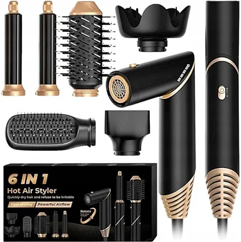 Kulma FÉN NA VLASY 6V1 KULMA KARTÁČ NA ÚPRAVU VLASŮ | VÝKONNÝ 1000W