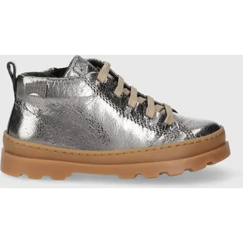 Dámská obuv Dětské kožené polobotky Camper Brutus FW K900291 stříbrná SLV, EUR 21