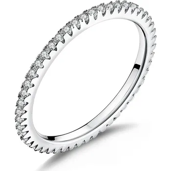 Prsten Elenys stříbrný prsten Třpytivá tyrkysová linie Velikost: 8 (EU: 57-58)