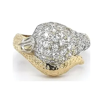 Prsten Zlatý Prsten se Zirkony 7130554