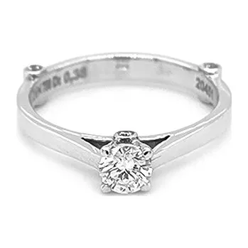 Prsten Zlatý Zásnubní Prsten s Diamantem 2010765