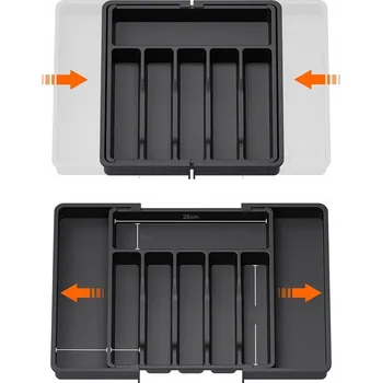 Organizace kuchyně ORGANIZÉR ORGANIZÉR DO KUCHYŇSKÉ ZÁSUVKY NA PŘÍBORY ROZTAŽITELNÁ