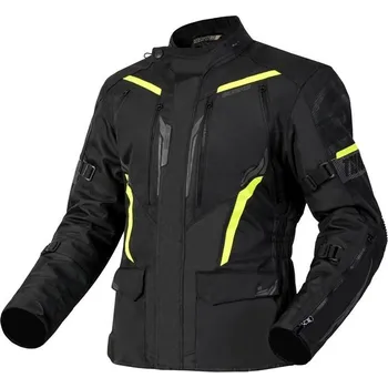 Moto bunda TEXTILNÍ BUNDA OZONE TOUR III ČERNÁ/FLUO ŽLUTÁ 6XL