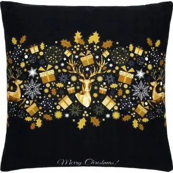 Dekorativní polštářek DEKORAČNÍ POVLEČENÍ NA POLŠTÁŘEK 40x40cm VÁNOČNÍ VZOR OZDOBNÉ