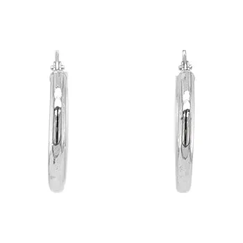 Náušnice Kruhové Náušnice z Bílého Zlata 7121559