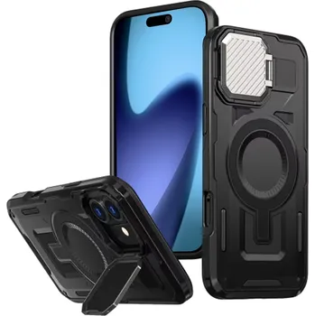 Pouzdro na mobilní telefon Kryt iPhone 17, CamVault MagSafe, černý