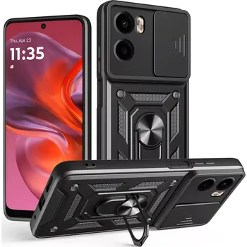 Pouzdro na mobilní telefon Kryt Motorola Moto G05 / E15 Techsuit CamShield Pro černý