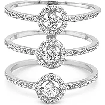 Prsten Zlatý Prsten s Diamanty 2010829