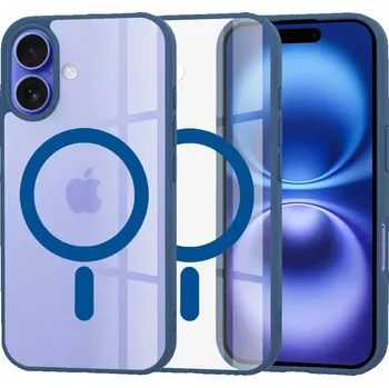 Pouzdro na mobilní telefon Kryt iPhone 16, Techsuit - MagSafe Pro, modrý