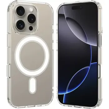 Pouzdro na mobilní telefon Kryt iPhone 16 Pro Max, Techsuit - MagSafe Pro, transparentní