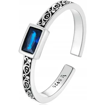 Prsten Stříbrný Prstýnek s Nastavitelnou Velikostí Vintage Stříbro 925