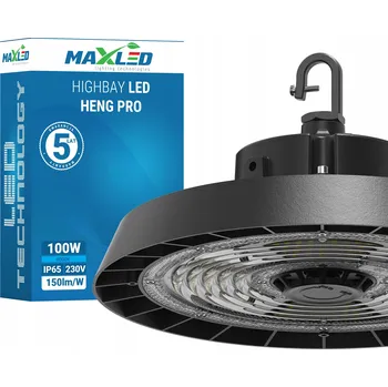 Průmyslová lampa MAX-LED High Bay 100W 4000K 15000lm IP65 s nastavitelným výkonem