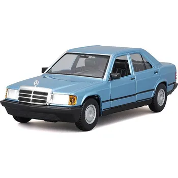 autíčko Bburago Mercedes-Benz 190E 1987 1:24 diamantově modrá