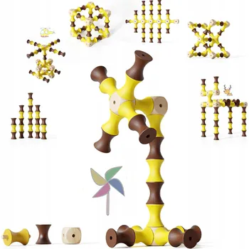 ostatní stavebnice Edyfico TZJ201, stavebnice pro děti, 61 dílků, Montessori hračka od 3 let