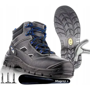 Pracovní obuv Pracovní Zateplené Kotníkové Boty Zimní Bezpečnostní Kožíšek VM BRUSEL S3 SRC 37