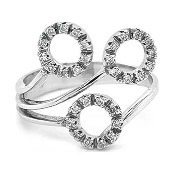 Prsten Zlatý Prsten s Diamanty 2010268