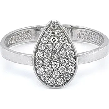 Prsten Prsten se Zirkony z Bílého Zlata 7131291