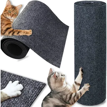 SAMOLEPICÍ ŠEDÁ PODLOŽKA NA ŠKRÁBÁNÍ PRO KOČKY NA POHOVKU ŠKRABADLO 40x200 CM
