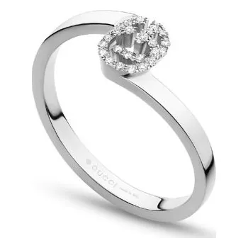 Prsten Zlatý Prsten Gucci GG Running s Diamanty 2010135