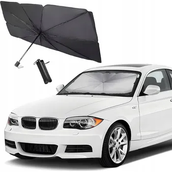 Stínítko do auta SLUNEČNÍ CLONA NA PŘEDNÍ SKLO AUTA 135x80 cm - Ochrana proti slunci do auta