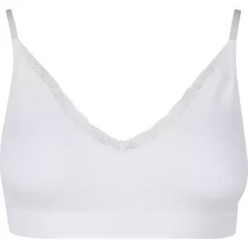 Podprsenka Dámská podprsenka URBAN CLASSICS TB7657A WHITE/WHITE S