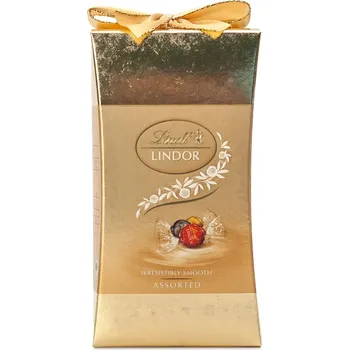 Čokoláda Lindt Lindor zlatá směs pralinek s mašlí
