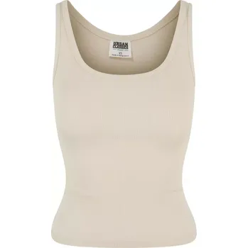 Dámské tílko URBAN CLASSICS TB6870A WHITE SAND/BLACK XXL