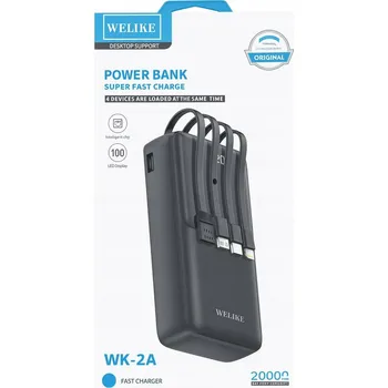 Powerbanka Powerbanka 20000 mAh 22,5 W 4v1/USB-C Rychlé a výkonné KABELY V BALENÍ
