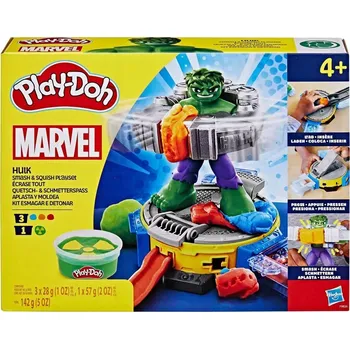 Zábavná sada Play-Doh Marvel Hulk obsahuje figurku Hulka