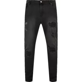 Pánské džíny Pánské džíny URBAN CLASSICS TB4661 REALBLK HEAVY DESTROYED WASHED 31/32