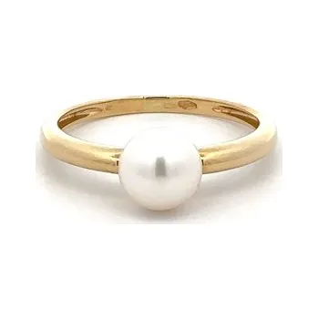 Prsten Zlatý Prsten s Perlou 7131834