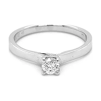 Prsten Zlatý Zásnubní Prsten s Diamantem 2010773