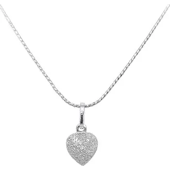 Přívěsek Přívěsek Srdce z Bílého Zlata 7151065