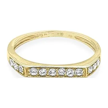 Prsten Zlatý Prsten se Zirkony 7130439