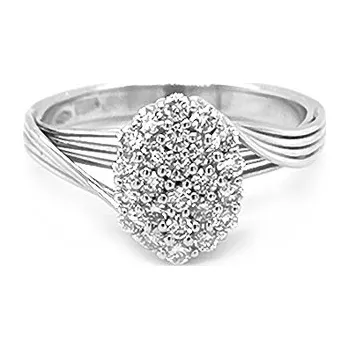 Prsten Zlatý Prsten s Diamanty 2010960