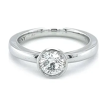 Prsten Zlatý Zásnubní Prsten s Diamantem B200124