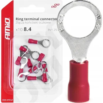 Vrták AMiO KONEKTORY OČKOVÉ KONCOVKY SVORKY 10 KS