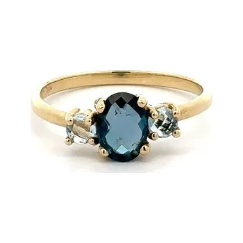 Prsten Zlatý Prsten s Topazem 7131829