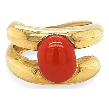 Prsten Zlatý Prsten s Korálem 7140009