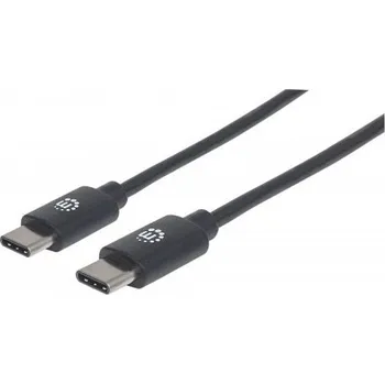Kabel do PC MANHATTAN kabel Hi-Speed USB-C, Type-C Male to Type-C Male, 3m, černý 354882