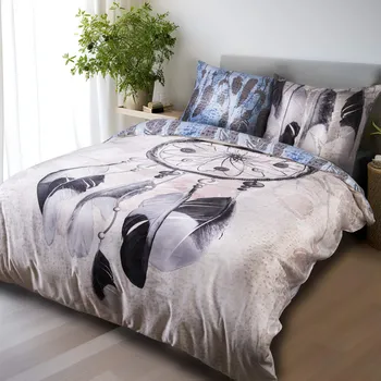 Povlečení SATÉNOVÉ POVLEČENÍ PANEL 200X220 CM, 2KS 70X80 CM VZOROVANÉ