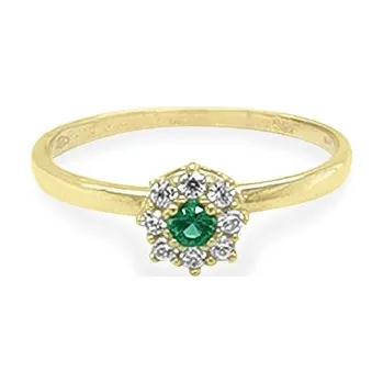 Prsten Zlatý Prsten s Barevnými Zirkony 7131596