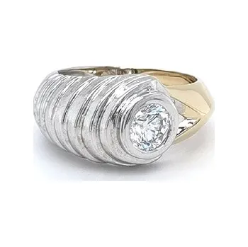 Prsten Prsten se Zirkonem z Kombinovaného Zlata 7130026