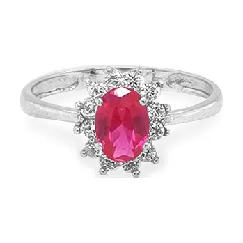 Prsten Zlatý Prsten s Barevnými Kameny 7131412