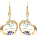 Zlaté Vicasí Náušnice s Barevnými Kameny 7122155