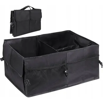 Organizér do auta POJEMNA TORBA ORGANIZER DO AUTA DO KUFRU OXFORD 56X40X26CM ČERNÁ