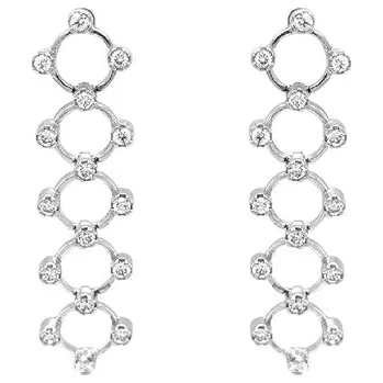 Náušnice Zlaté Visací Náušnice se Zirkony 7120008