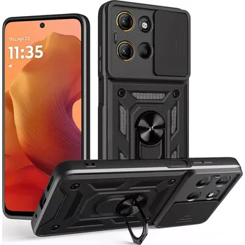Pouzdro na mobilní telefon Kryt Motorola Moto G15 / G15 Power Techsuit CamShield Pro černý