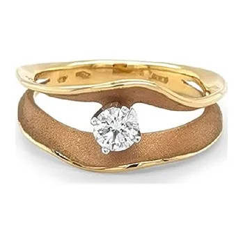 Prsten Zlatý Prsten s Diamantem KBS0283