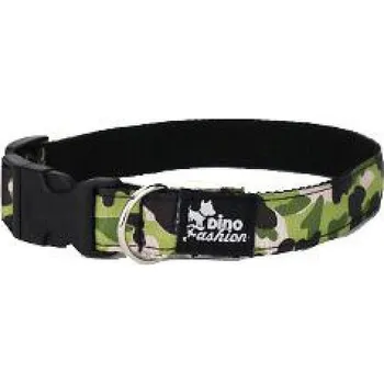 Obojek pro psa DINOFASHION Maskáčový zelený 45/2,5cm